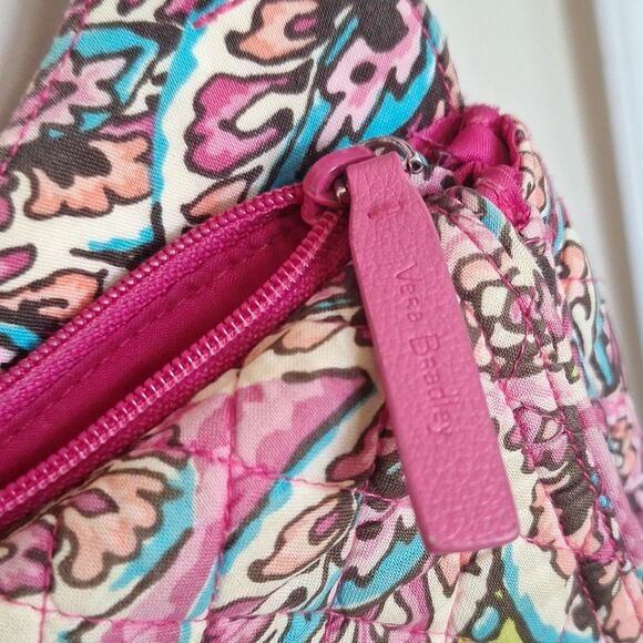 Vera Bradley Pink Floral Messenger Bag And Wallet Set - Picture 4 of 14